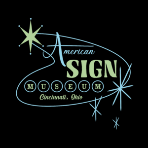 Kate Churches graphic design atomic Style Sign