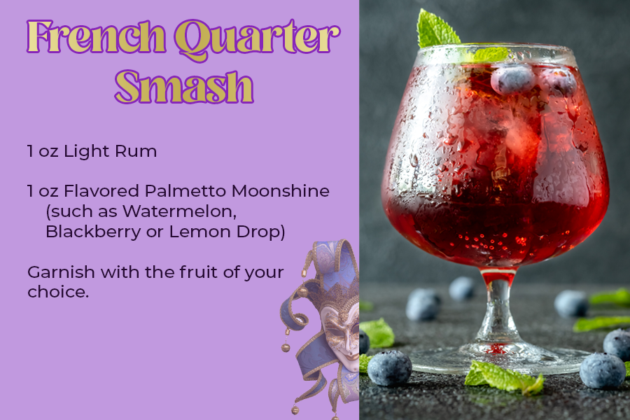 Mardi Gras Blog Post image Pinterest image for corporate account Kate Churches graphic designer surface pattern design